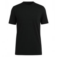 OLYMP Herren T-Shirts, Rundhals, 2er Pack - Bodywear, Modern Fit, Baumwolle Schwarz S