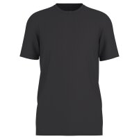 OLYMP Mens T-Shirts, Round Neck, 2-Pack - Bodywear, Modern Fit, Cotton Black S (Small)
