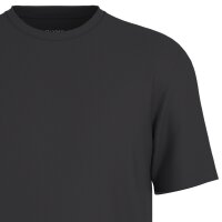 OLYMP Mens T-Shirts, Round Neck, 2-Pack - Bodywear, Modern Fit, Cotton Black S (Small)