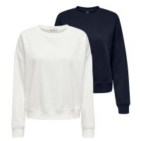 ONLY Damen Sweatshirt 2er Pack - ONLSWEAT LIFE CREW...