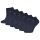 JOOP! Damen Sneakersocken, 6er Pack - Daily Glam Organic GOTS Sneaker, Baumwoll-Mix, uni Dunkelblau 35-38