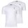 U.S. POLO ASSN. Herren T-Shirt 2er Pack - Rundhals, Logo-Stickerei, Baumwolle Weiß XL