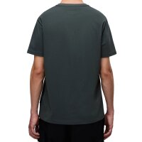 NAPAPIJRI Herren T-Shirt - SALIS, Small Flag, Rundhals, Regular Fit, Baumwolle, einfarbig Grün (Urban) M