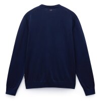 NAPAPIJRI Herren Strickpullover - DROZ 5, Rundhals, Baumwolle, Regular Fit, einfarbig Dunkelblau M