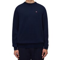 NAPAPIJRI Herren Strickpullover - DROZ 5, Rundhals, Baumwolle, Regular Fit, einfarbig Dunkelblau M