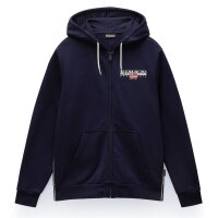NAPAPIJRI Men Sweat Jacket - B-AYLMER, Hood, Zip, Regular Fit, Plain Colour Dark blue L (Large)