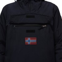 NAPAPIJRI Mens Winter Jacket - RAINFOREST WINTER 3, Iconic, Logo, Regular Fit, Plain Colour Black 2XL (XX-Large)