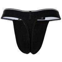 DIESEL mens thongs, 3-pack - RICK-D-CORE, tanga briefs, cotton stretch, logo Black S (Small)