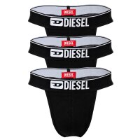 DIESEL Herren Tangas, 3er Pack - FRITZ 3PACK STRING, Tanga-Slip, Cotton Stretch Schwarz 2XL