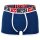 DIESEL Herren Boxershorts, 3er Pack - DANILO-D-CORE, Boxer, Trunks, Cotton Stretch Blau/Rot/Weiß M