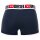 DIESEL Herren Boxershorts, 3er Pack - DANILO-D-CORE, Boxer, Trunks, Cotton Stretch Blau/Rot/Weiß M