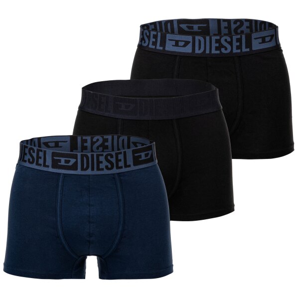 DIESEL Herren Boxershorts, 3er Pack - MIKE-D-CORE, Boxer, Trunks, Cotton Stretch Schwarz M