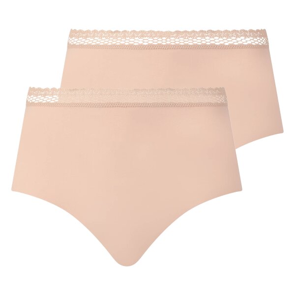 Chantelle Women Waist Brief pack of 2 - Cozy Chic, invisible, breathable Nude S (Small)
