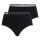 Chantelle Women Waist Brief pack of 2 - Cozy Chic, invisible, breathable Black M (Medium)