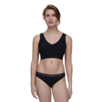 Chantelle Damen Tanga 2er Pack - Cozy Chic, unsichtbar, atmungsaktiv Schwarz S