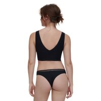 Chantelle Women Thong pack of 2 - Cozy Chic, invisible, breathable Black S (Small)