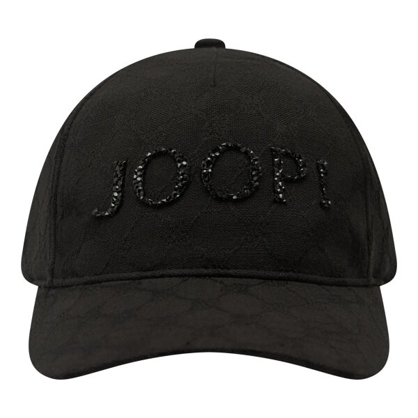 JOOP! Damen Cap - Adriana, Cornflower, Glitzer Schwarz One Size