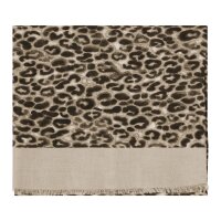 JOOP! Damen Schal - Aira, Webschal, Leoparden-Muster Dunkelbraun/Beige One Size