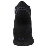 UYN Unisex Sneakersocken, 6er Pack - Everyday Low Cut Socks, Logo, einfarbig Schwarz 42-44