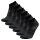 UYN unisex sneaker socks, 6-pack - Everyday Low Cut Socks, logo, single-coloured. Black 42-44