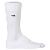 LACOSTE Herren Socken, 3er Pack - Socks, Business, Baumwoll-Mix, Logo, einfarbig Weiß 39-42