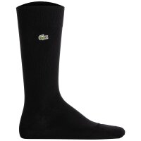 LACOSTE Herren Socken, 3er Pack - Socks, Business, Baumwoll-Mix, Logo, einfarbig Schwarz 39-42