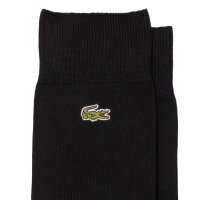 LACOSTE Herren Socken, 3er Pack - Socks, Business, Baumwoll-Mix, Logo, einfarbig Schwarz 39-42