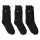 LACOSTE Herren Socken, 3er Pack - Socks, Business, Baumwoll-Mix, Logo, einfarbig Schwarz 39-42