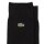 LACOSTE Mens Socks, 3-Pack - Socks, Business, Cotton Blend, Logo, Plain Black 39-42