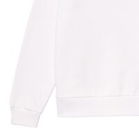 LACOSTE Mens Sweatshirt, Round Neck - Fleece, Classic Fit, Logo, Cotton Blend White S (Small)