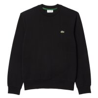 LACOSTE Mens Sweatshirt, Round Neck - Fleece, Classic Fit, Logo, Cotton Blend Black 6XL (6X-Large)