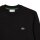 LACOSTE Mens Sweatshirt, Round Neck - Fleece, Classic Fit, Logo, Cotton Blend Black S (Small)