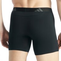 adidas Men Boxer Shorts, 2-Pack - Ergonomic Boxer Brief 2PK, Active Flex Cotton, Logo Black M (Medium)