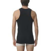 adidas Herren Unterhemden, 2er Pack - Ergonomic Tank Top 2PK, Active Flex Cotton, ärmellos, einfarbig Schwarz M