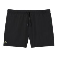 LACOSTE Mens Swim Shorts - Swim shorts, swimwear, quick-drying, logo, plain Black M (Medium)