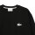 LACOSTE Damen Sweatshirt, Rundhals - Loungewear, Logo, Baumwollmischung, uni Schwarz/Weiß S