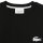 LACOSTE Womens Sweatshirt, Round Neck - Loungewear, Logo, Cotton Blend, Plain Black/White S (Small)