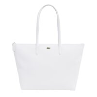 LACOSTE Ladies Handbag - L1212 Core Essentials Shopping Bag, 30x34x14cm (HxWxD) White