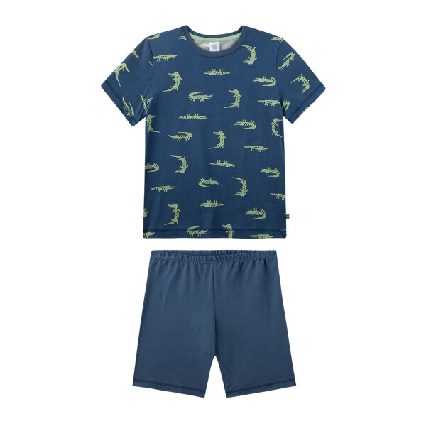 Sanetta Boys Pyjamas, short - Kids, crocodile, pyjamas, single jersey Blue 104