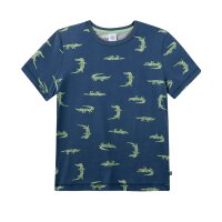 Sanetta Boys Pyjamas, short - Kids, crocodile, pyjamas, single jersey Blue 104