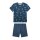Sanetta Jungen Schlafanzug, kurz - Kids, Krokodil, Pyjama, Single Jersey Blau 104