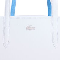 LACOSTE Damen Wendetasche mit Pochete - ANNA Shopping Bag, 35x30x14cm (BxHxT), mehrfarbig Hellblau/Türkisblau