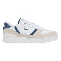 LACOSTE Mens Sneaker - T-Clip Set Indigo Pack, Court, Trainers, Genuine Leather White/dark blue EUR 42 (8 UK)