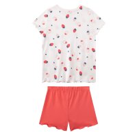 Sanetta Mädchen Schlafanzug, kurz - Kids, Erdbeeren, Pyjama, Single Jersey Rosa/Beige 104