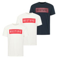 MUSTANG Herren T-Shirt  3er Pack - Austin, Big Logo,...