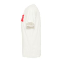 MUSTANG Men’s T-Shirt pack of 3 - Austin, Big Logo, Organic Cotton, Single Jersey White S (Small)