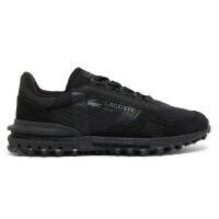 LLACOSTE Mens Trainers - Elite Active Trainers, Athleisure, Nylon with Leather Black EUR 43 (9 UK)
