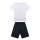 Sanetta Boys Pyjamas, short - teens, sharks, pyjamas, single jersey, cotton White 140