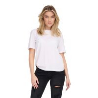 ONLY Women T-shirt - ONLONLY TEE, round neck, cotton, plain colour White XS (X-Small)
