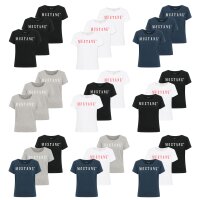 MUSTANG Womens T-shirt pack of 3 - Alma, cotton, round...